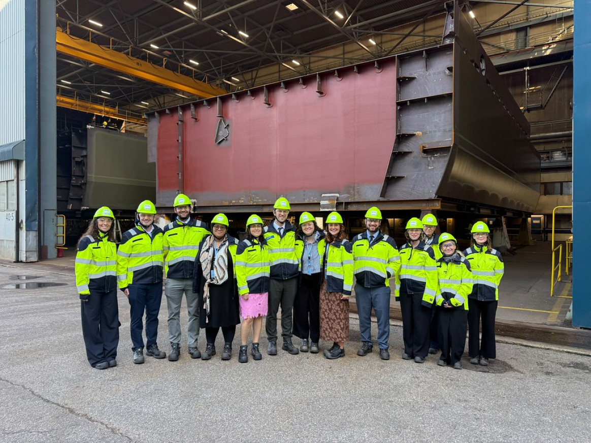 Visiting the shipyard davie in Helsinki