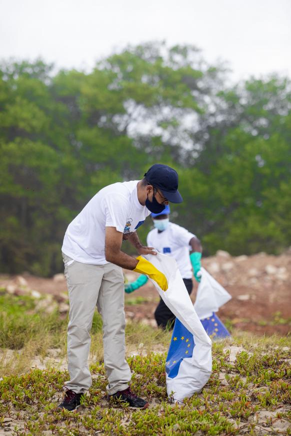 #EUBeachCleanup at Laboma Beach, Accra