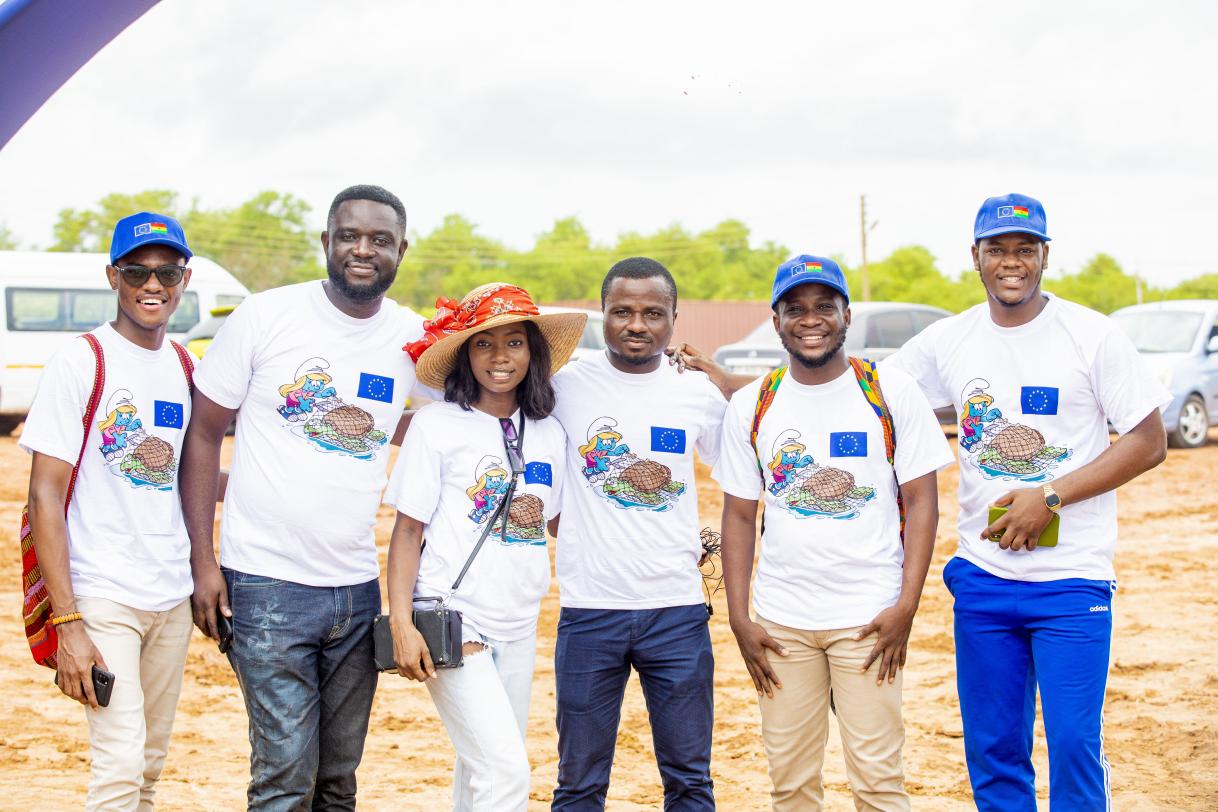 #EUBeachCleanup at Laboma Beach, Accra