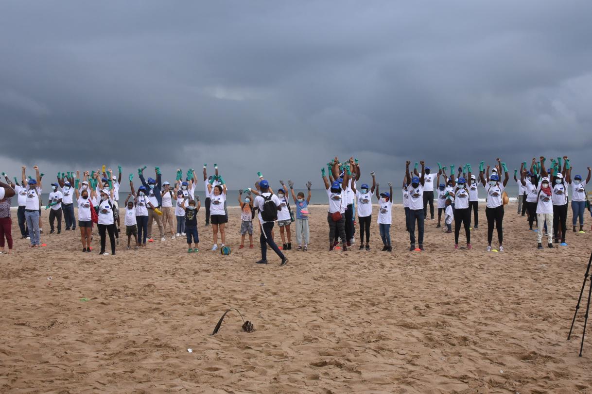 #EUBeachCleanup at Laboma Beach, Accra