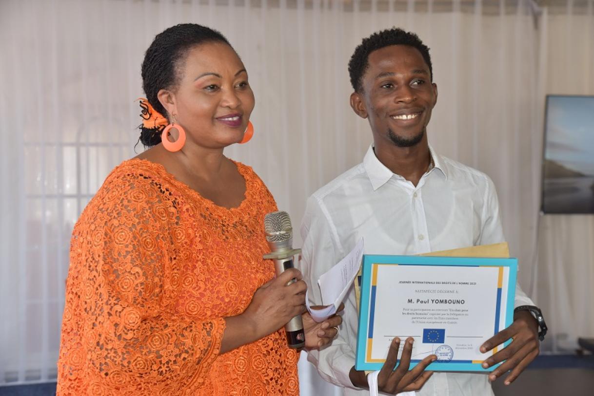 giving a certificate 