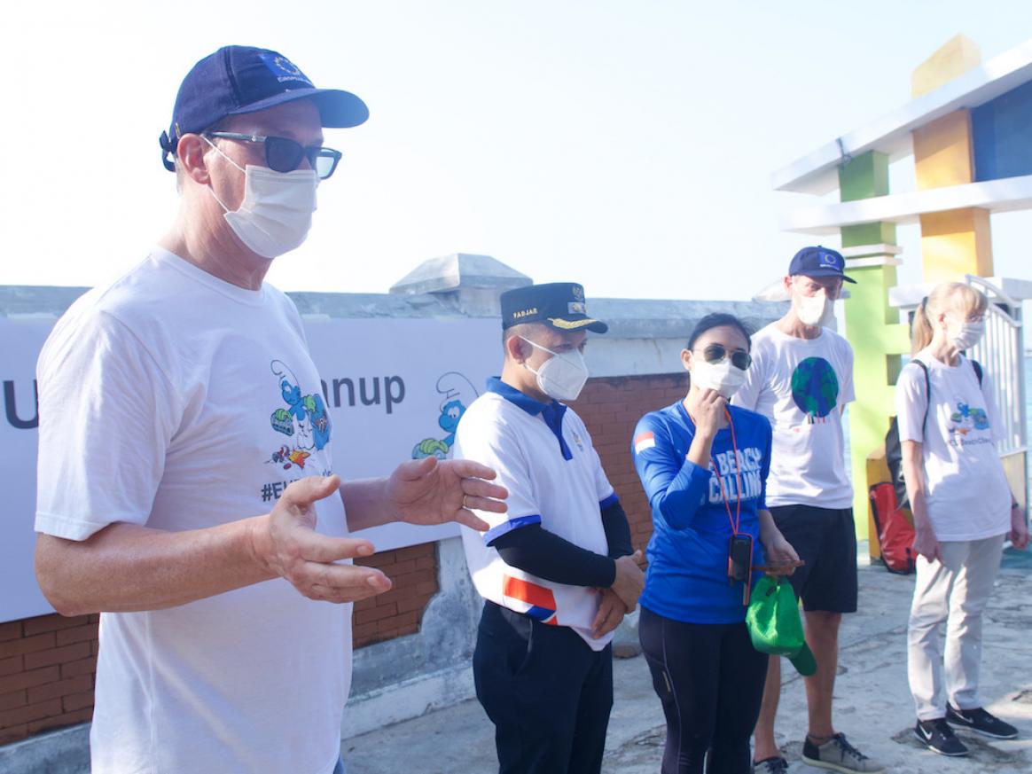 #EUBeachCleanup at Damar Island