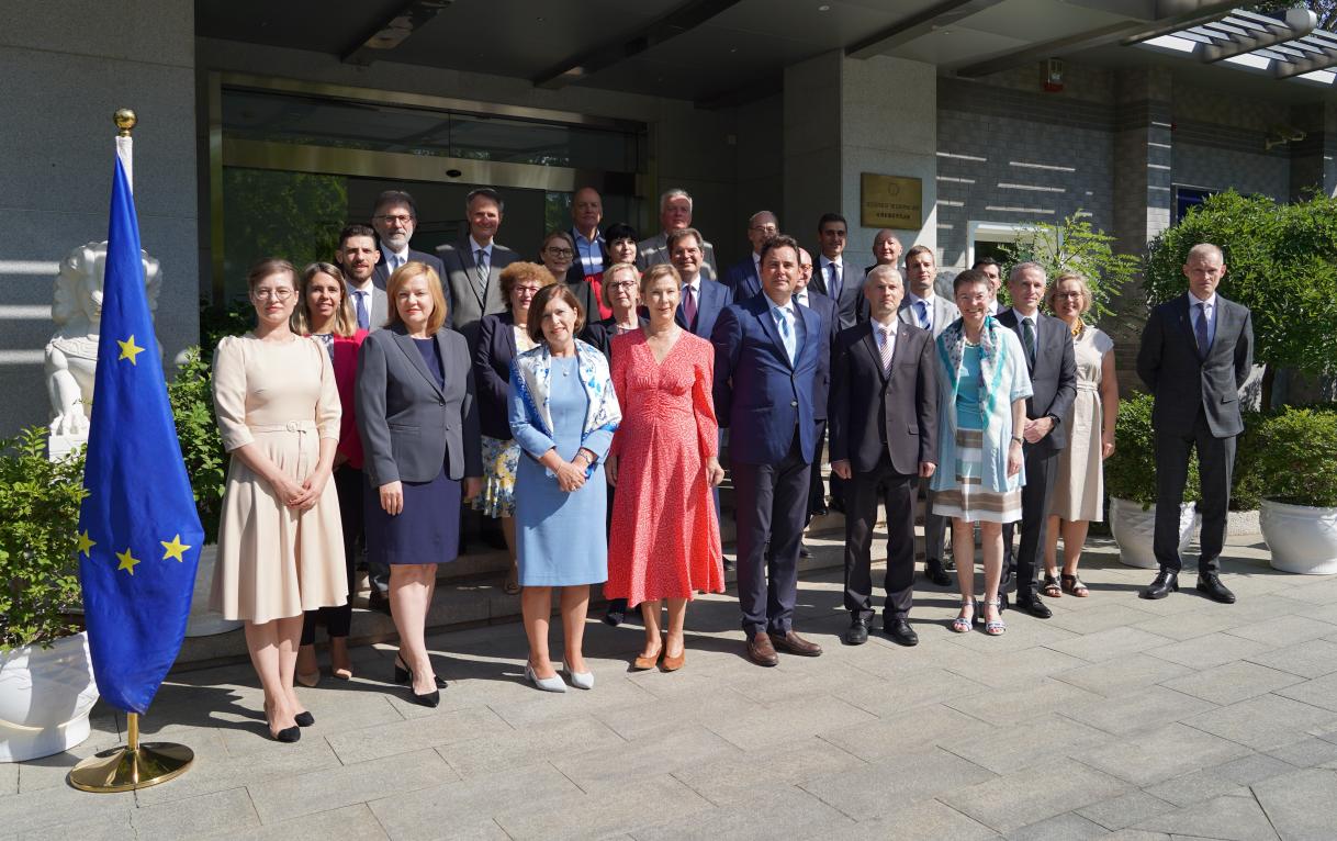 U Ambassador to China Jorge Toledo chaired his first meeting w/ EU Heads of Missions in Beijing - 22/09/2022