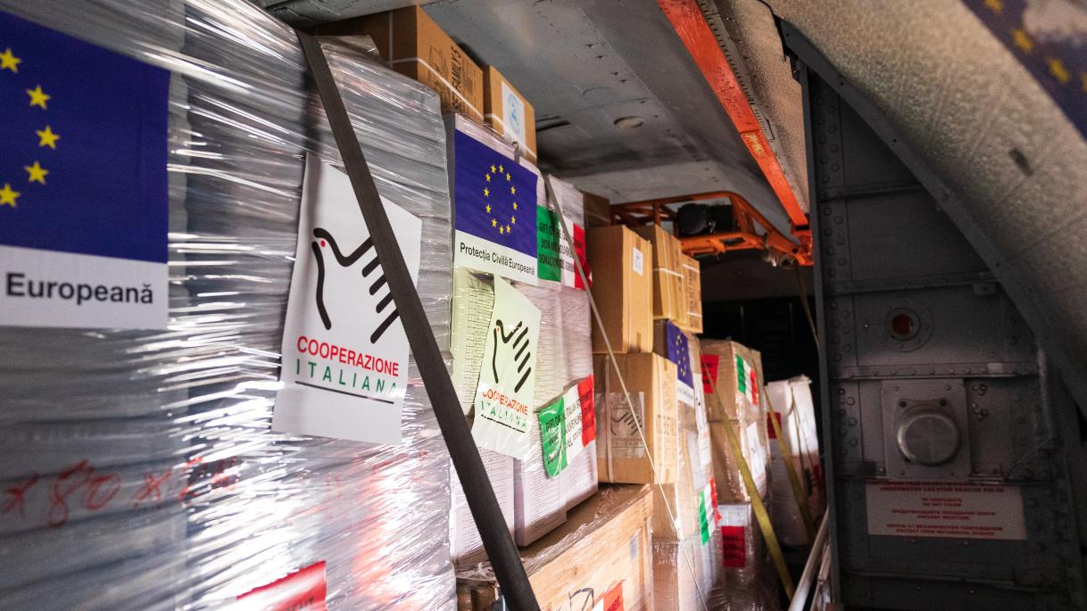 Ceremony of handover of humanitarian aid