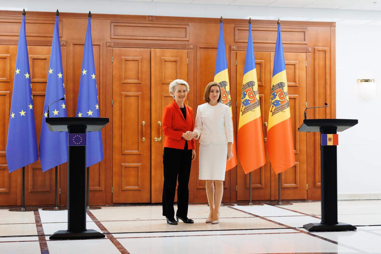 Joint press conference with Moldovan President 