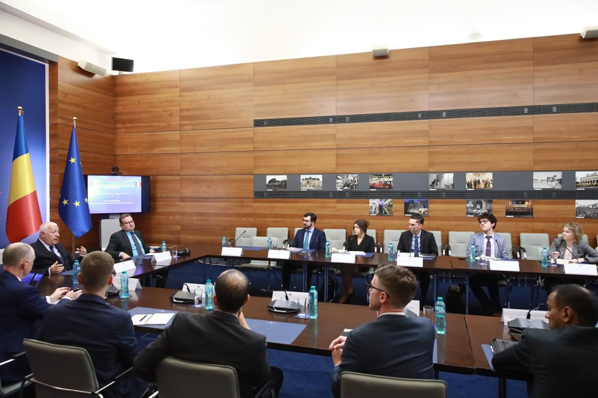 Debate with Iulian Fota, SoS Strategic Affairs, Sebastian Mitrache, Political Director, and Adrian Ligor, Director North America