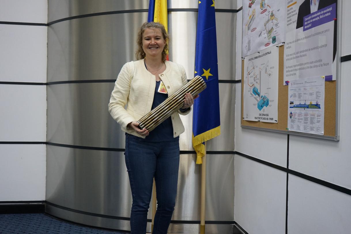 Enjoying the hospitality of the Nuclear Power Plant, Cernavoda (Copyright (or credit) property of SN Nuclearelectrica SA/CNE Cernavodă)