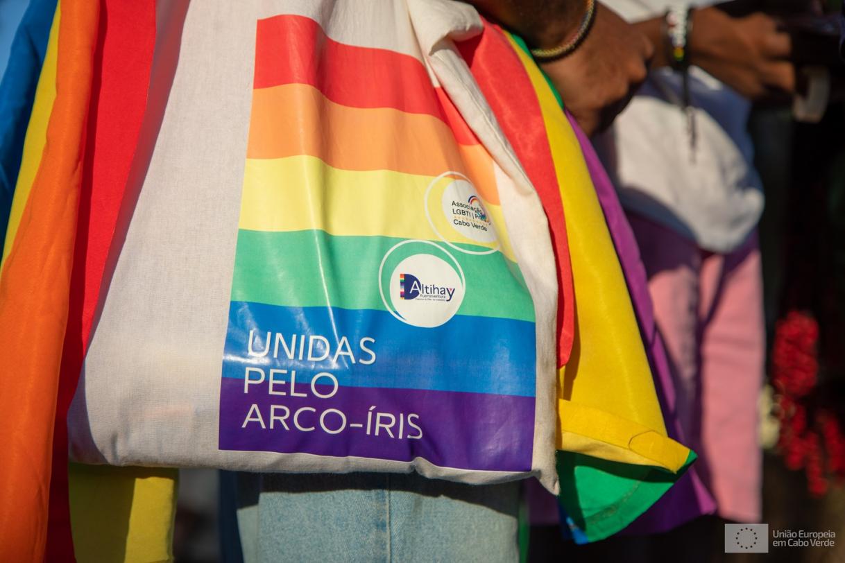 Tote bag rainbow flag