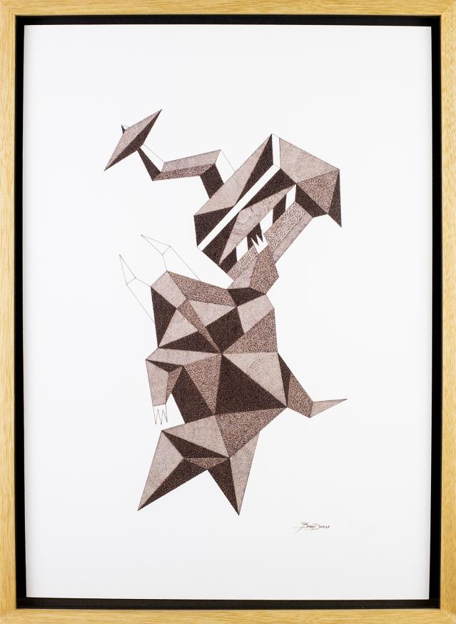 Serie Toros, Piano Platillo - Autor: Brandon Ramírez - Exposición Más allá del mural