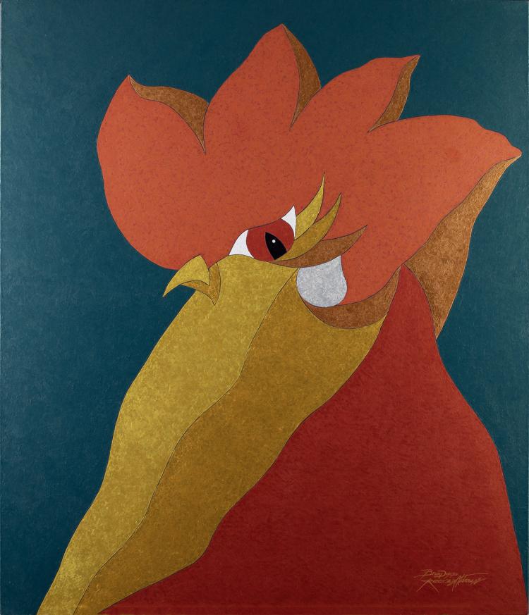 Serie Gallos, A Doble Firma - Autor: Brandon Ramírez - Exposición Más allá del mural