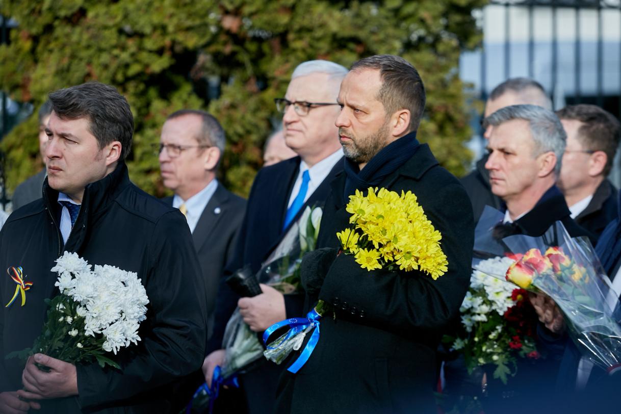Embassy of Ukraine to the Republic of Moldova: EU Ambassador and Member States Ambassadors at the ceremony to mark one-year of Russia's invasion on Ukraine 