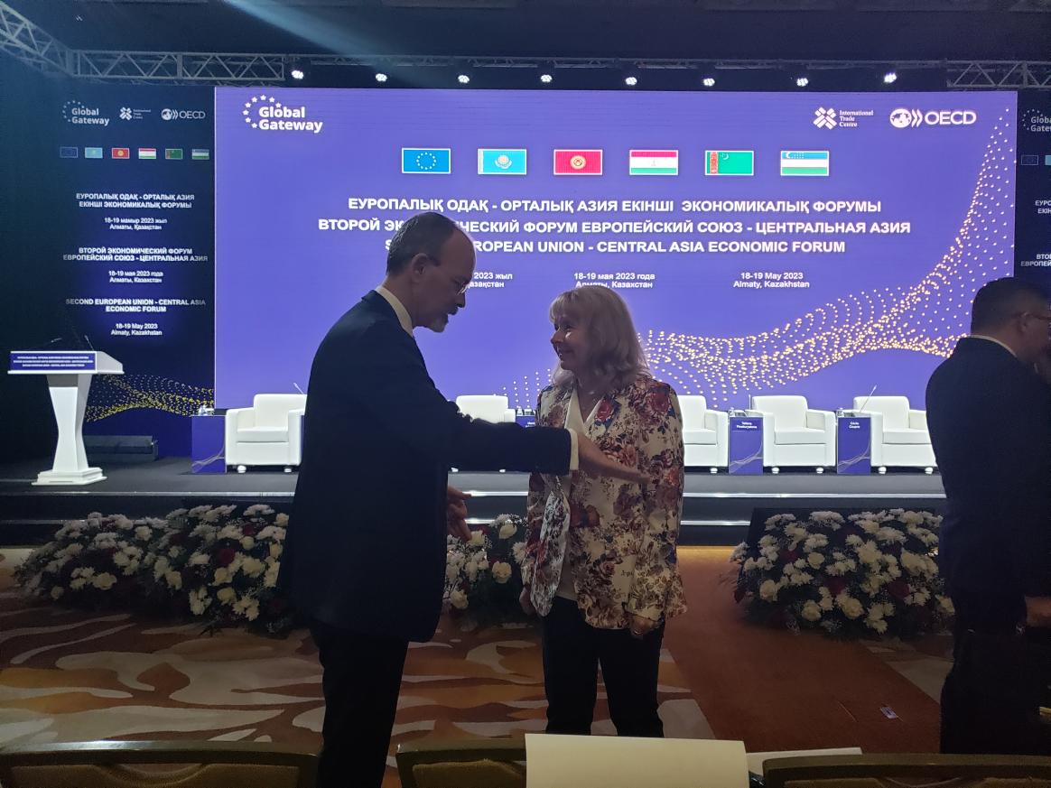 EUSR Terhi Hakala spoke with Head of the Eurasia Division at OECD William Tompson