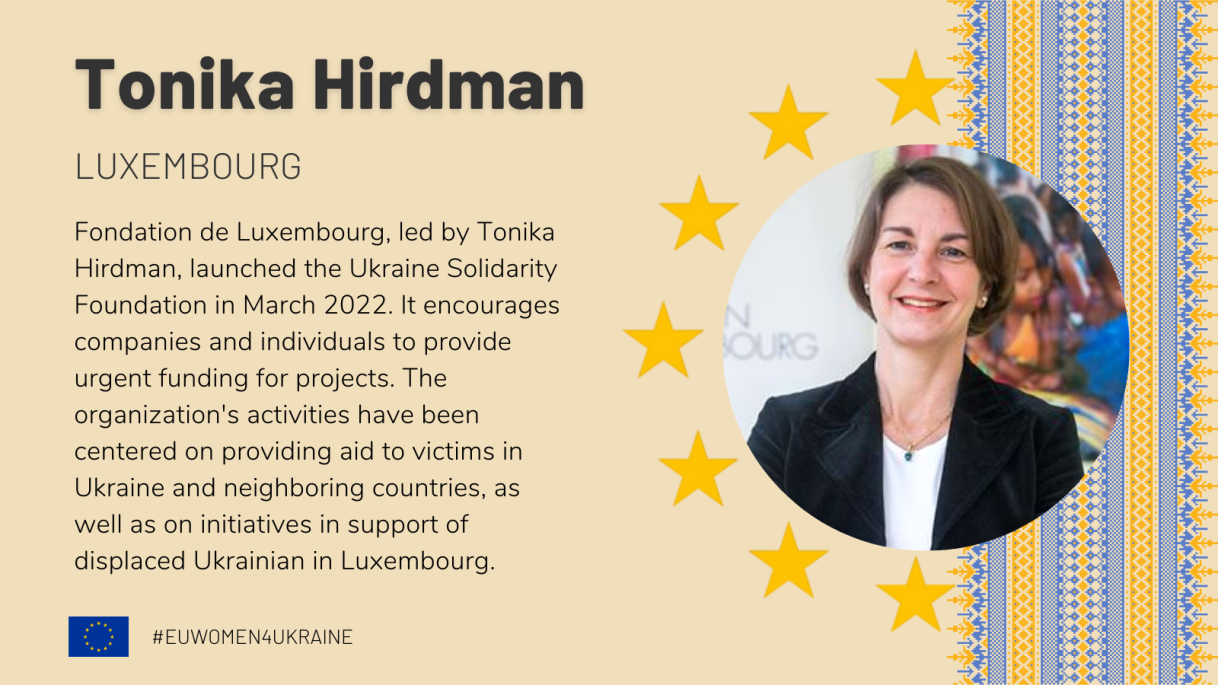 Image of Tonika Hirdman and a description of her contributions.