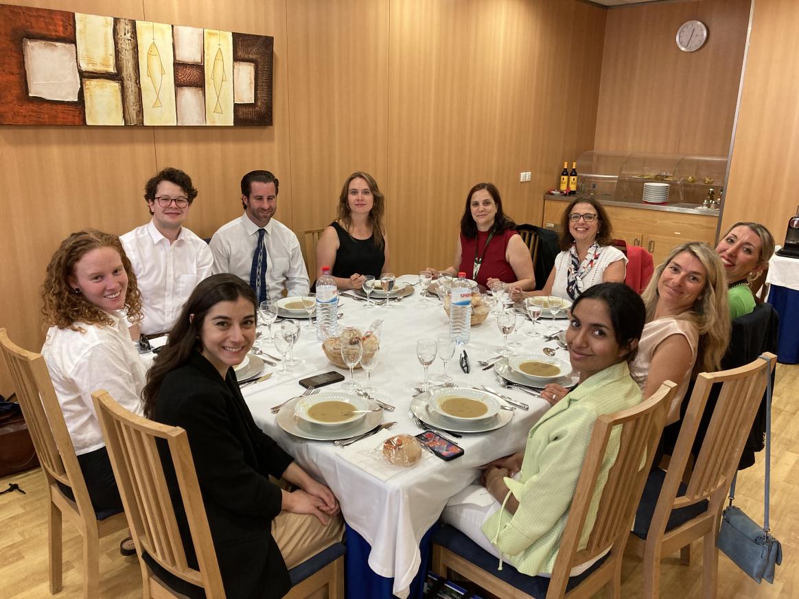 Group of people during a lunch