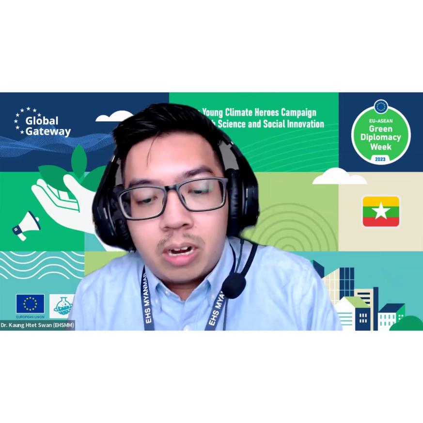 EU-ASEAN Green Diplomacy Week 2023 in Myanmar: Young Climate Heroes Campaign