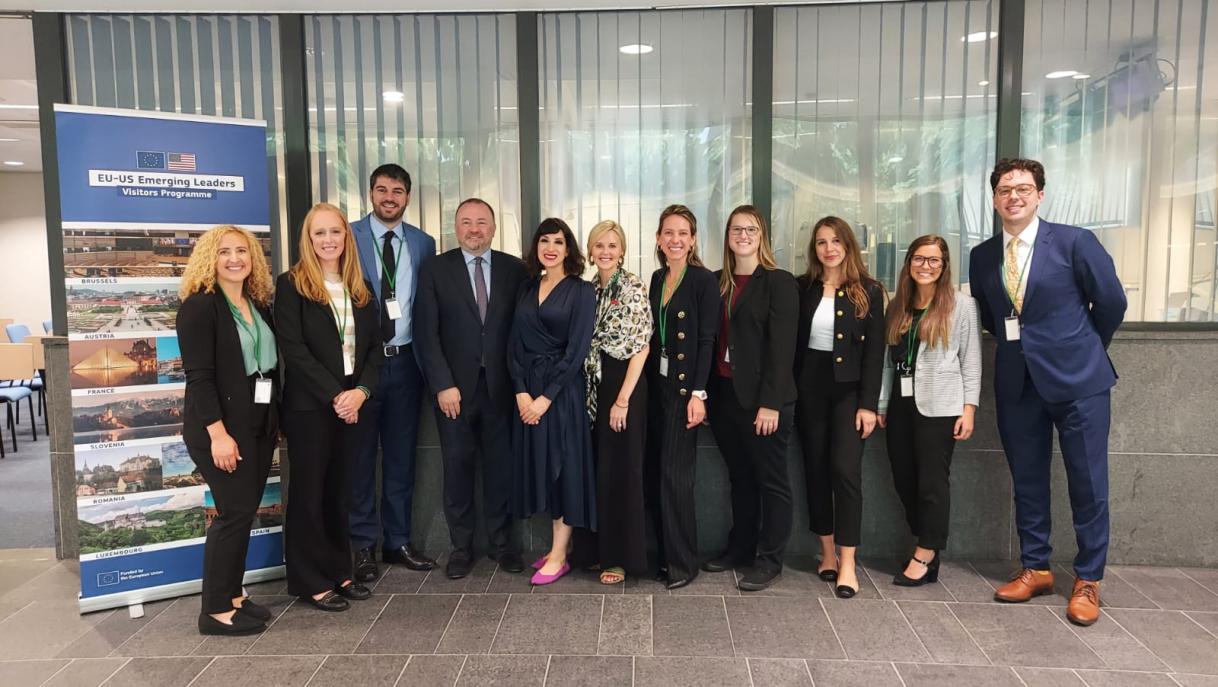 Family photo with EEAS MD Americas, Brian Glynn, Brussels