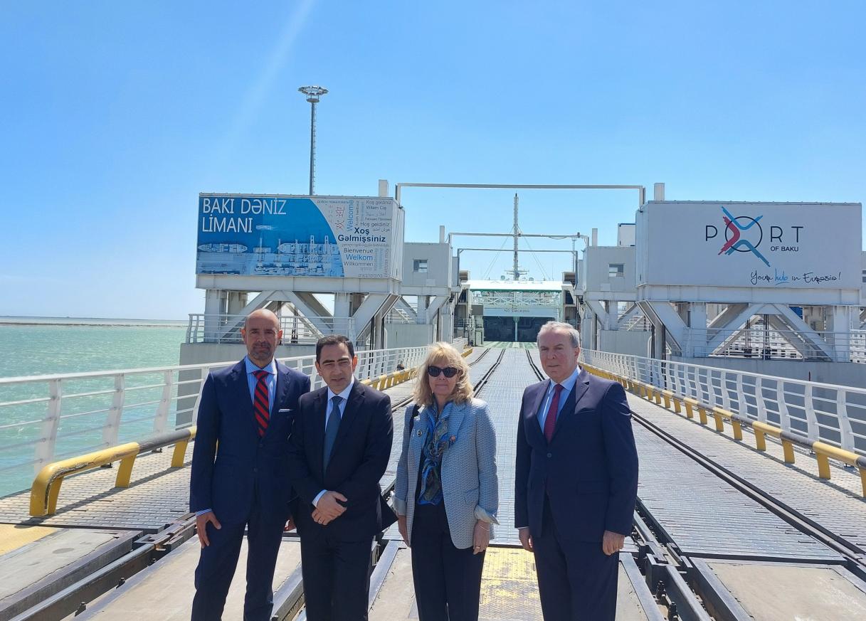 EUSR Hakala visiting the Baku International Sea Trade Port