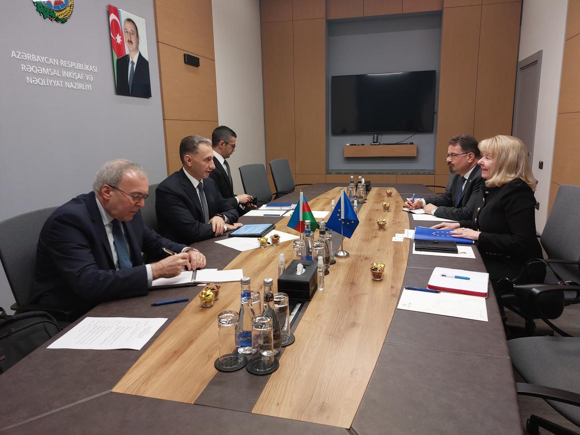 EUSR Hakala’s meeting with Minister of Digital Development and Transport of Azerbaijan Rashad Nabiyev