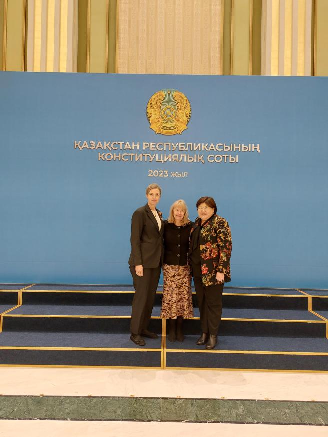 From left to right, Michaela Friberg-Storey, Terhi Hakala, Elvira Azimova.