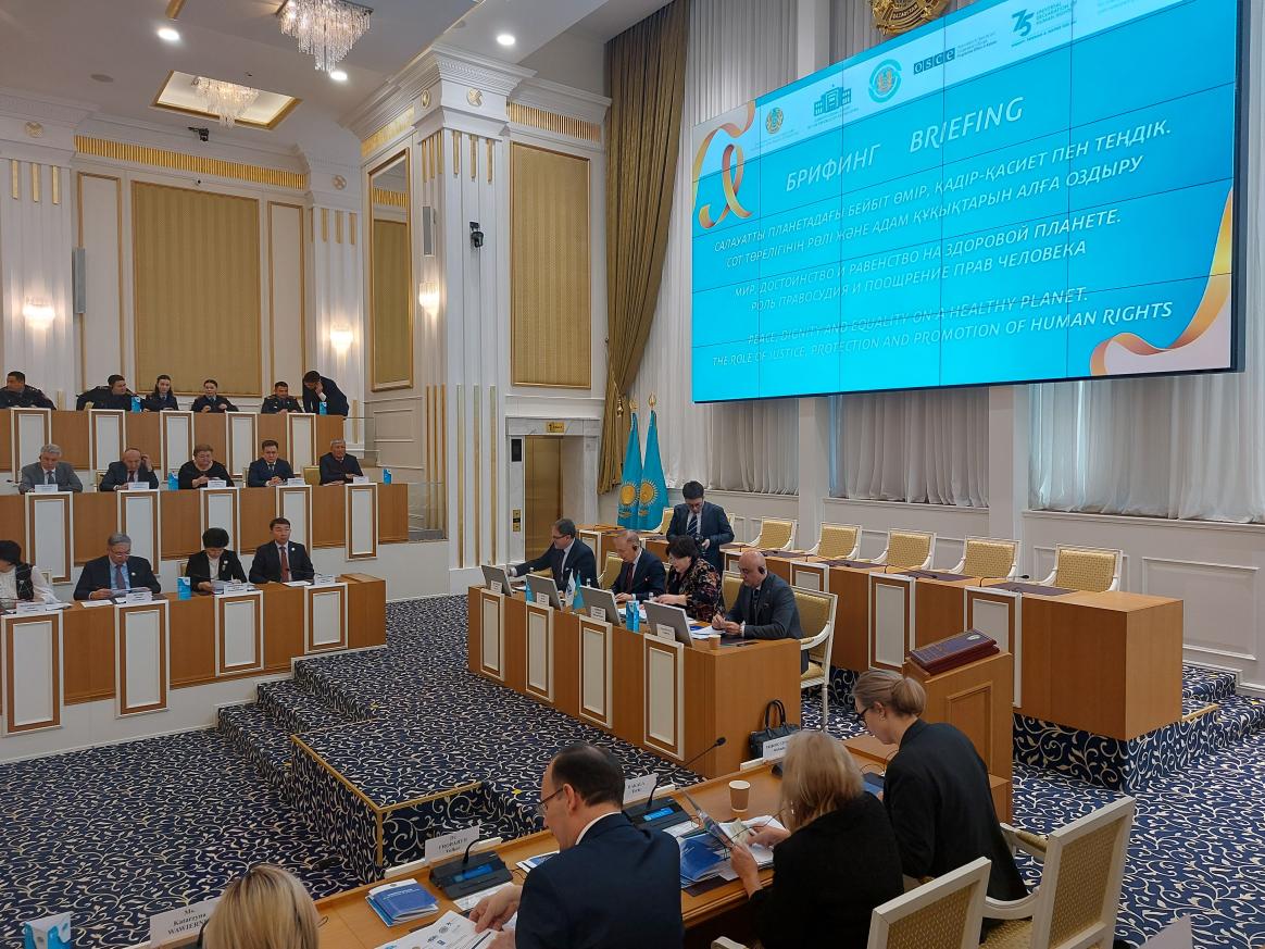 The EUSR attended and spoke at the Constitutional Court of the Republic of Kazakhstan Event commemorating the 7th Anniversary of the Universal Human Rights Declaration.