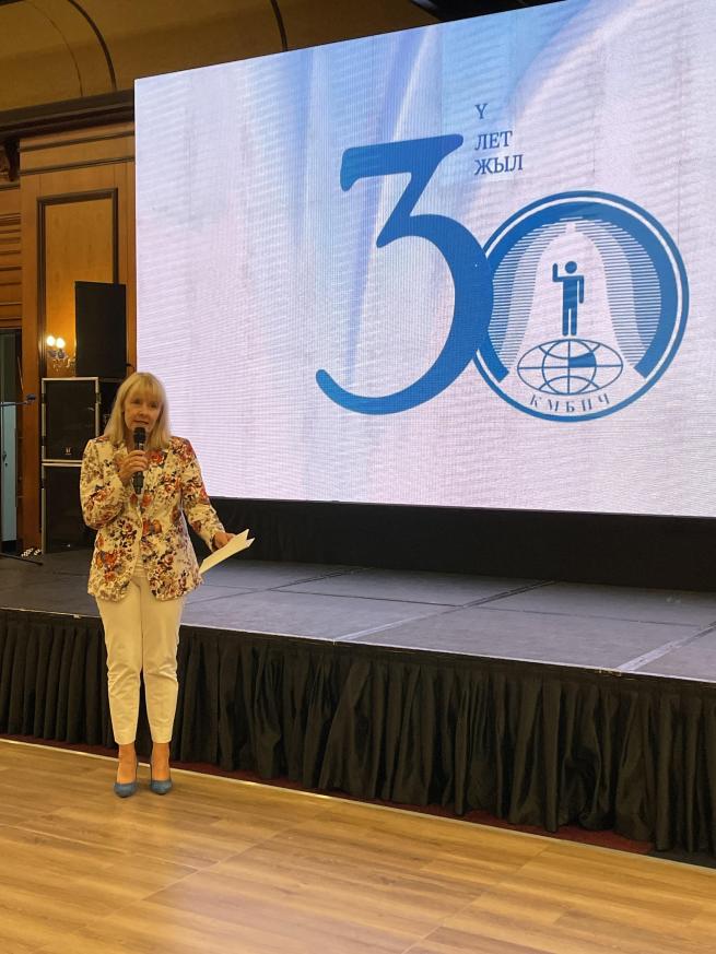 The EUSR speaking at the event commemorating the 30th Anniversary of KIBHR.