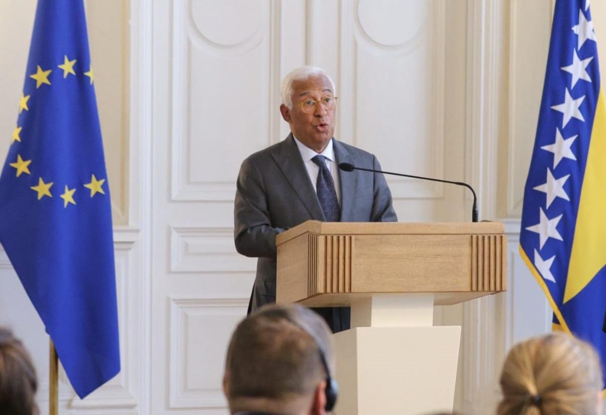 The President of the European Council, António Costa at the Presidency of BiH