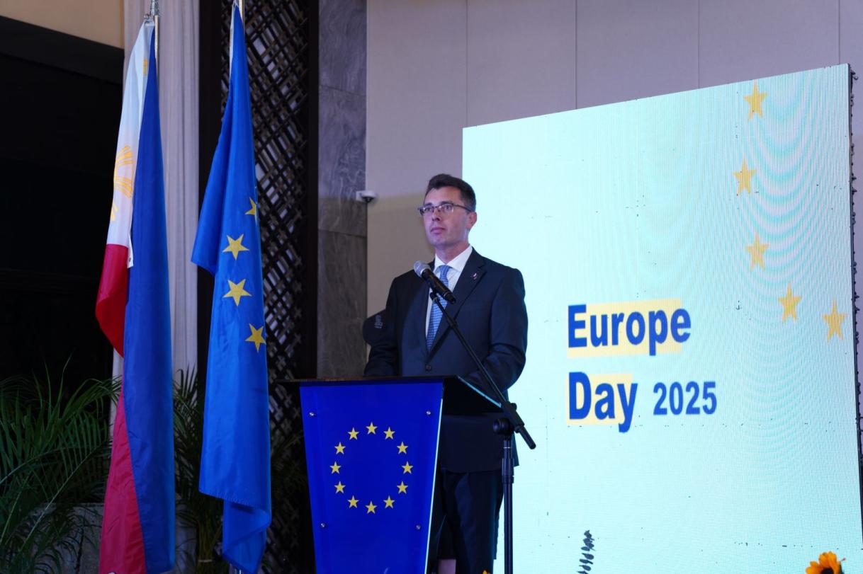 EU Amb. Massimo Santoro led the Europe Day celebrations to mark the 75th anniversary of the Schuman 