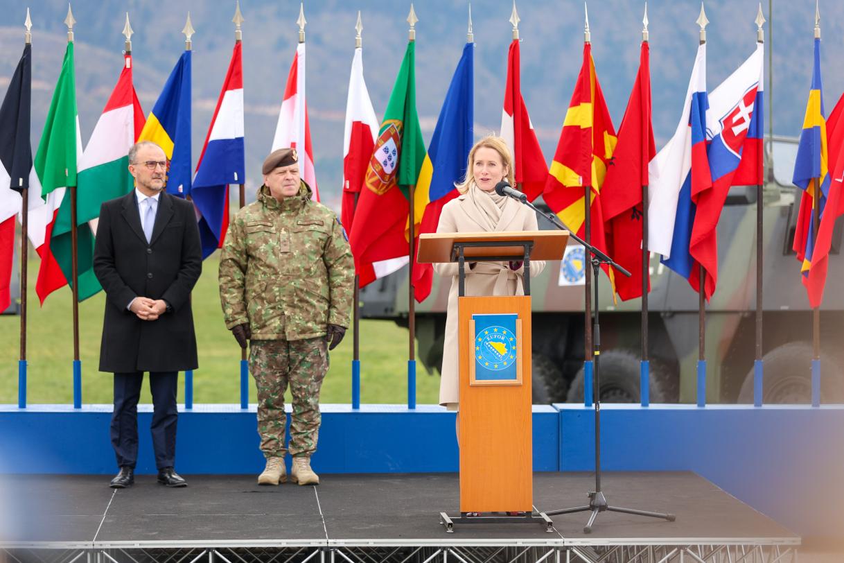HR/VP Kaja Kallas at Camp Butmir
