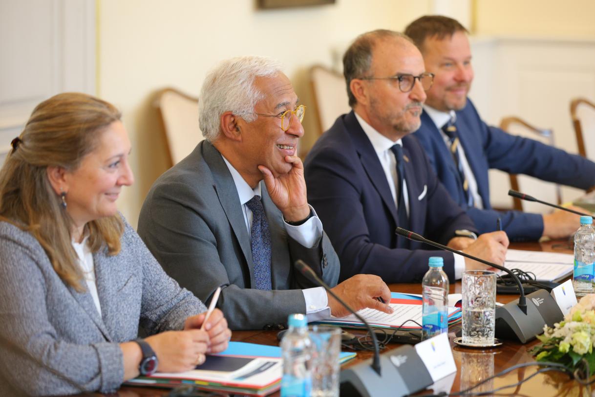 The President of the European Council, António Costa meets with the Presidency of BiH