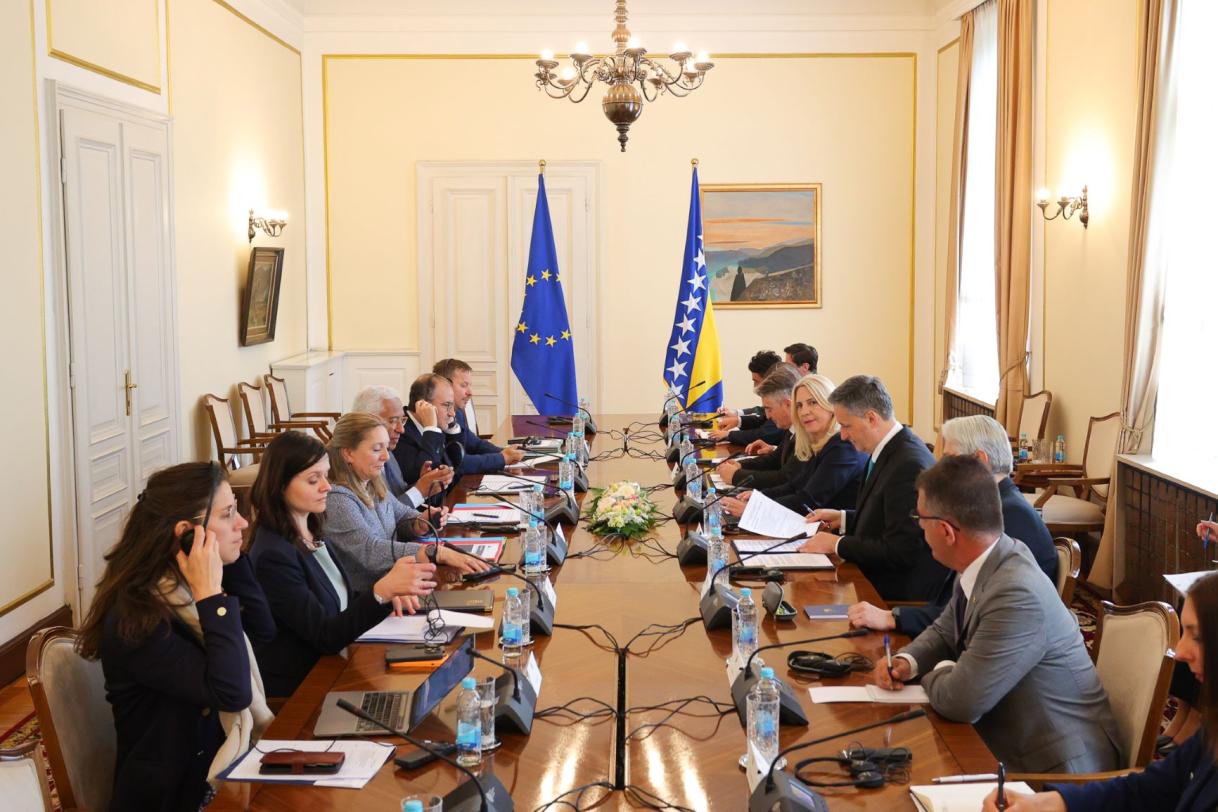 The President of the European Council, António Costa meets with the Presidency of BiH