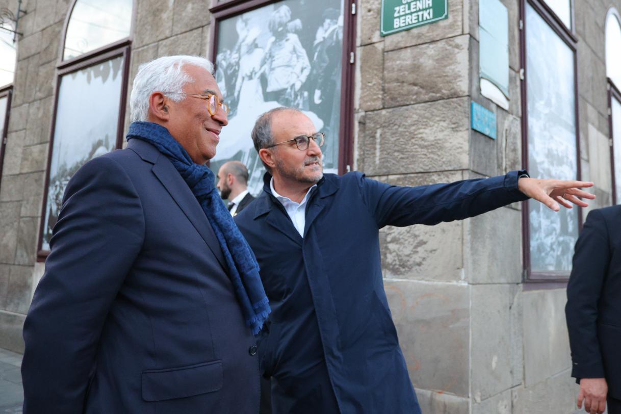 President Costa toured part of Sarajevo city