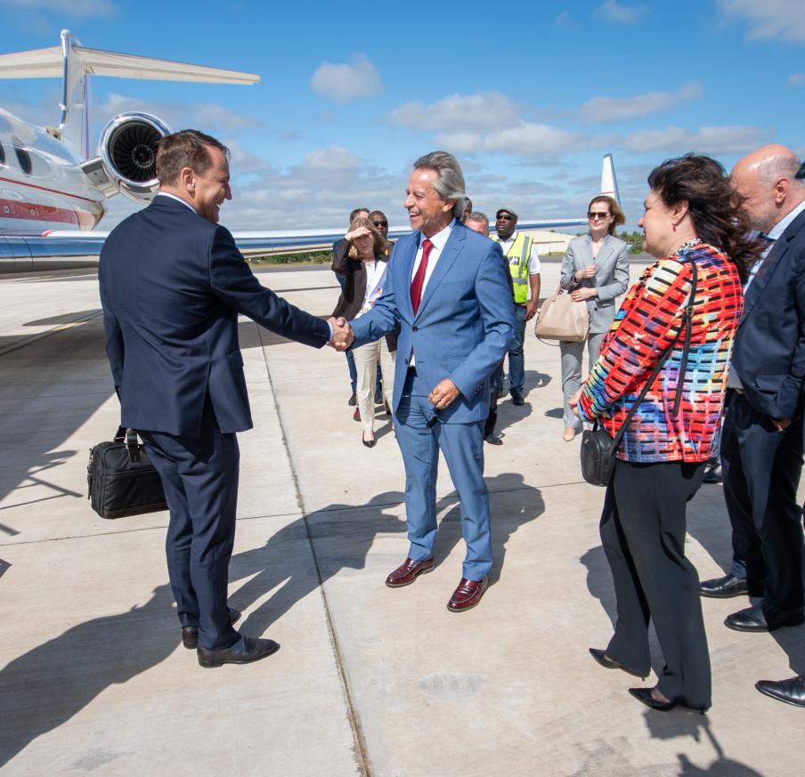 Arrival of Polish Delegates in Harare