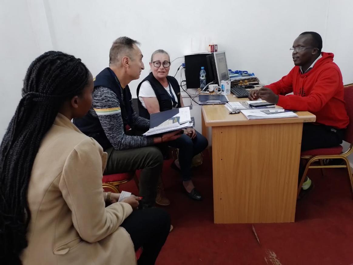 Zewa television station manager hold talks with Long Term Observers in Laikipia county