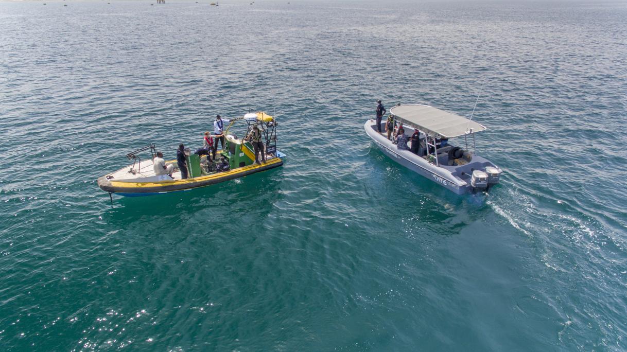 Training activity on the sea