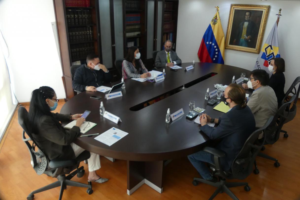 First meetings between the #MOEUE Venezuela2021 and the National Electoral Council