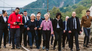 Visit of Ursula von der Leyen, President of the EC, to Jablanica, BiH
