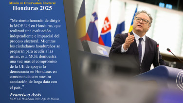 Francisco Assis, jefe de la MOE UE Honduras 2025