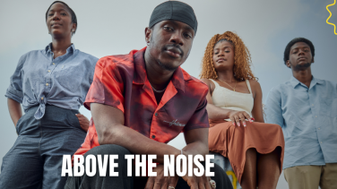 Above the Noise campaign banner