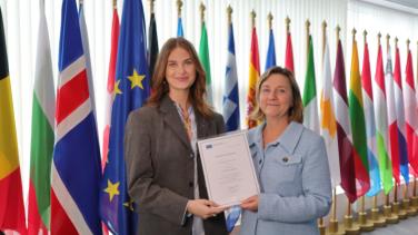 Silja with Ambassador