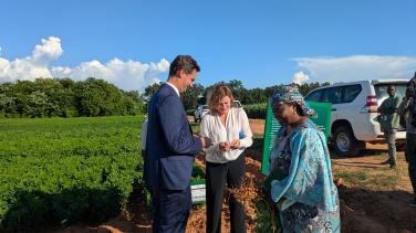 Visite de Jolitia Pons à l'ICRISAT