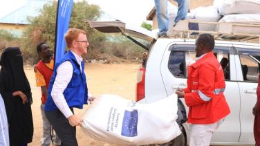 Relief food items distribution in Mandera