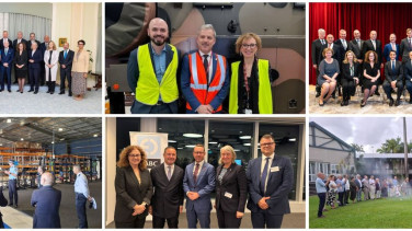 Collage of HoMS during state trip