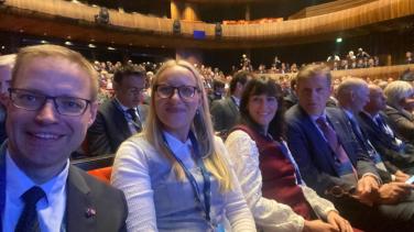 EU-delegasjonen på åpningskonferansen i Den norske Opera