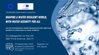 25 September 2025 - UNGA80 Side Event on Shaping a Water Resilient World