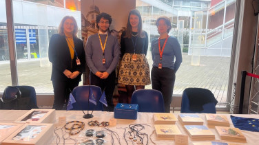 Amb. Vesna and the EUDel team at the Charity Market