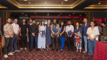A group photo of mentors at the EU Youth Fest.