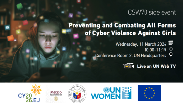 11 March 2026 - CSW70 Side Event on Cyber violence against girls