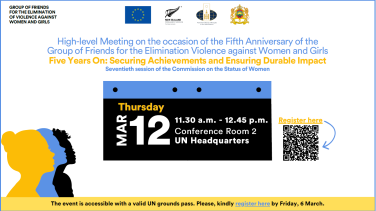 12 March 2026 - CSW70 Side Event - 5th Anniversary of the Group of Friends