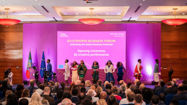 The first EU-Ethiopia Business Forum displayed cultural performances