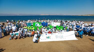 EU Beach Clean up in Jordan
